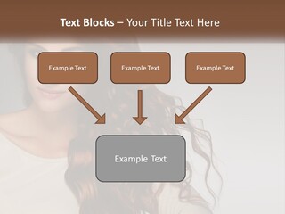 A Woman With Long Red Hair Is Posing For A Picture PowerPoint Template