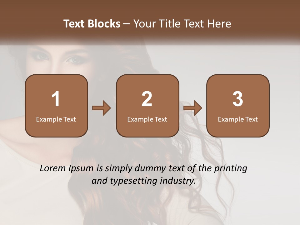 A Woman With Long Red Hair Is Posing For A Picture PowerPoint Template