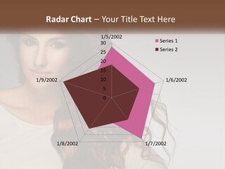 A Woman With Long Red Hair Is Posing For A Picture PowerPoint Template