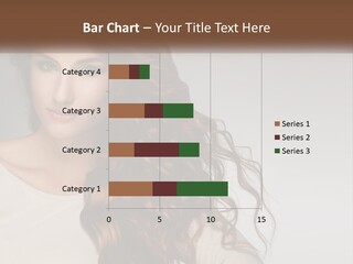 A Woman With Long Red Hair Is Posing For A Picture PowerPoint Template