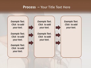 A Woman With Long Red Hair Is Posing For A Picture PowerPoint Template