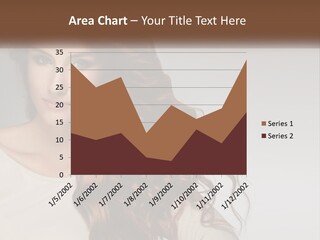 A Woman With Long Red Hair Is Posing For A Picture PowerPoint Template