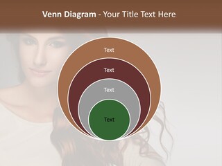 A Woman With Long Red Hair Is Posing For A Picture PowerPoint Template