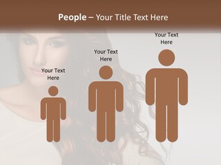 A Woman With Long Red Hair Is Posing For A Picture PowerPoint Template