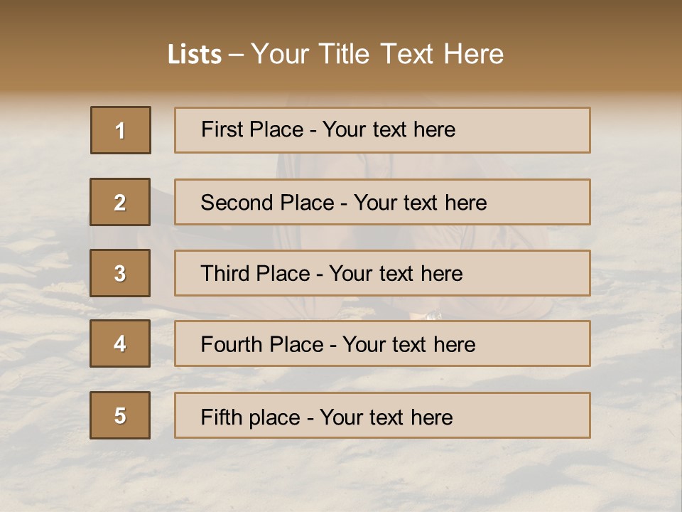 A Man Is Laying In The Sand With His Head In His Hands PowerPoint Template