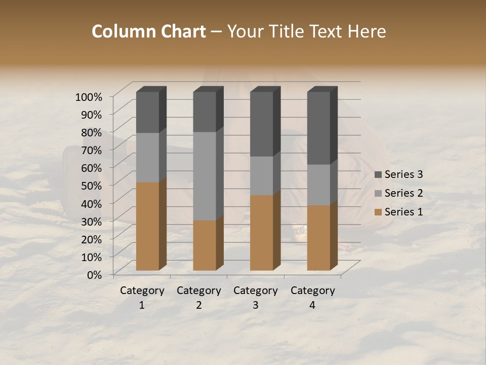 A Man Is Laying In The Sand With His Head In His Hands PowerPoint Template