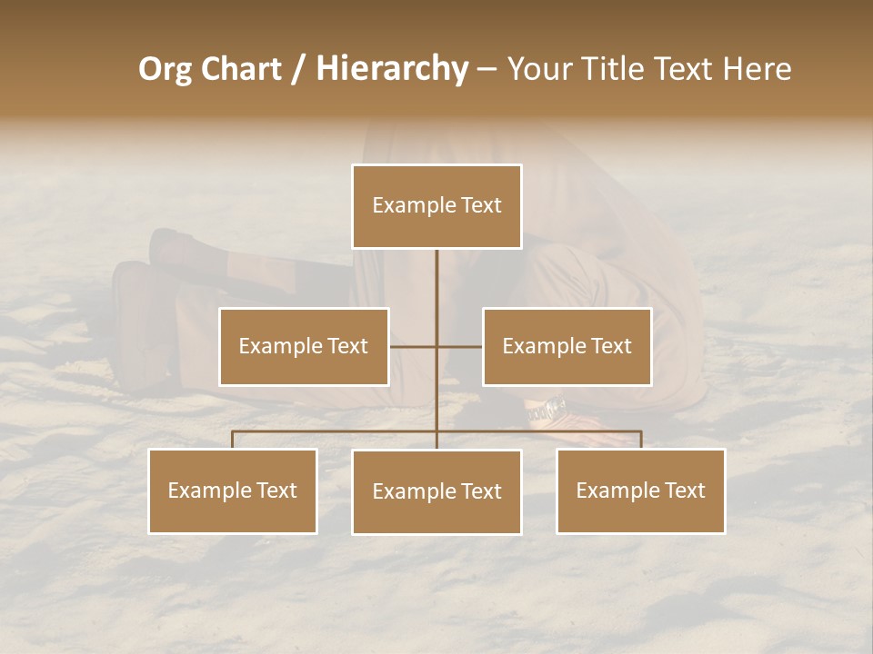 A Man Is Laying In The Sand With His Head In His Hands PowerPoint Template