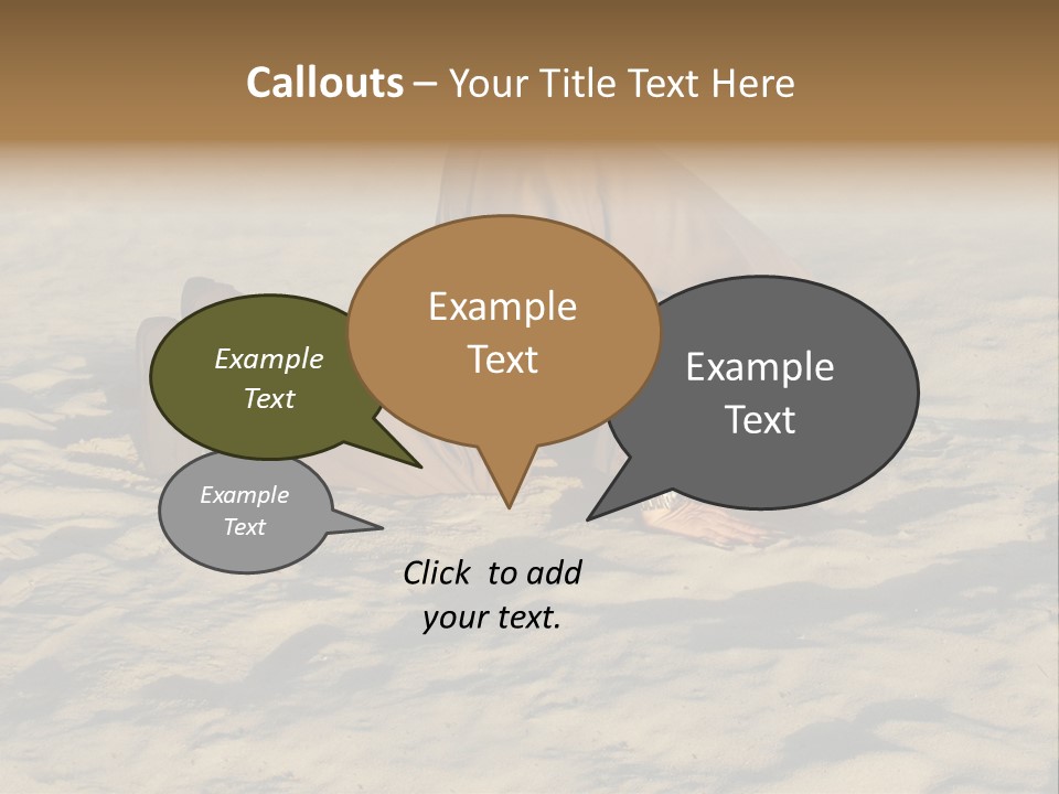 A Man Is Laying In The Sand With His Head In His Hands PowerPoint Template