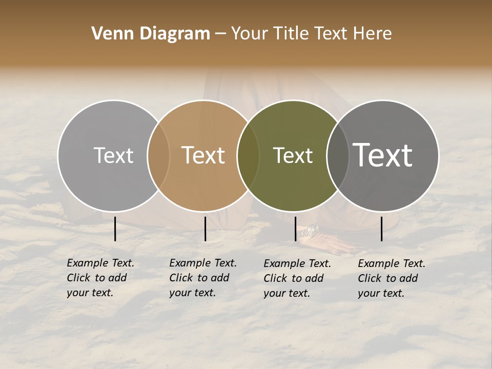 A Man Is Laying In The Sand With His Head In His Hands PowerPoint Template