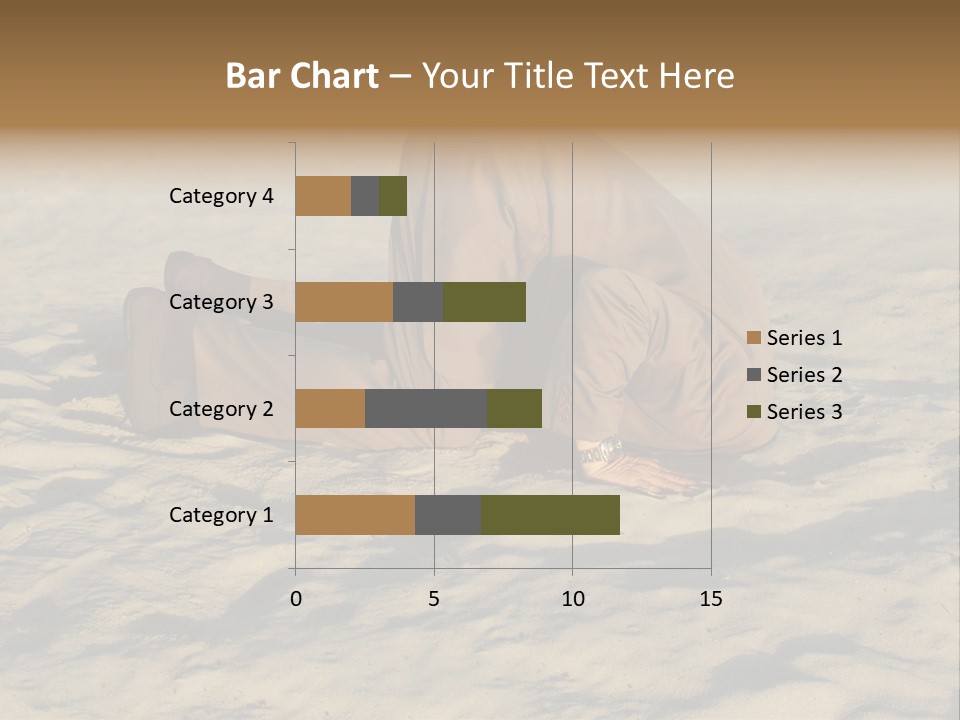A Man Is Laying In The Sand With His Head In His Hands PowerPoint Template