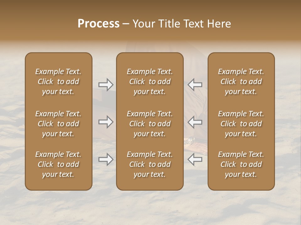 A Man Is Laying In The Sand With His Head In His Hands PowerPoint Template