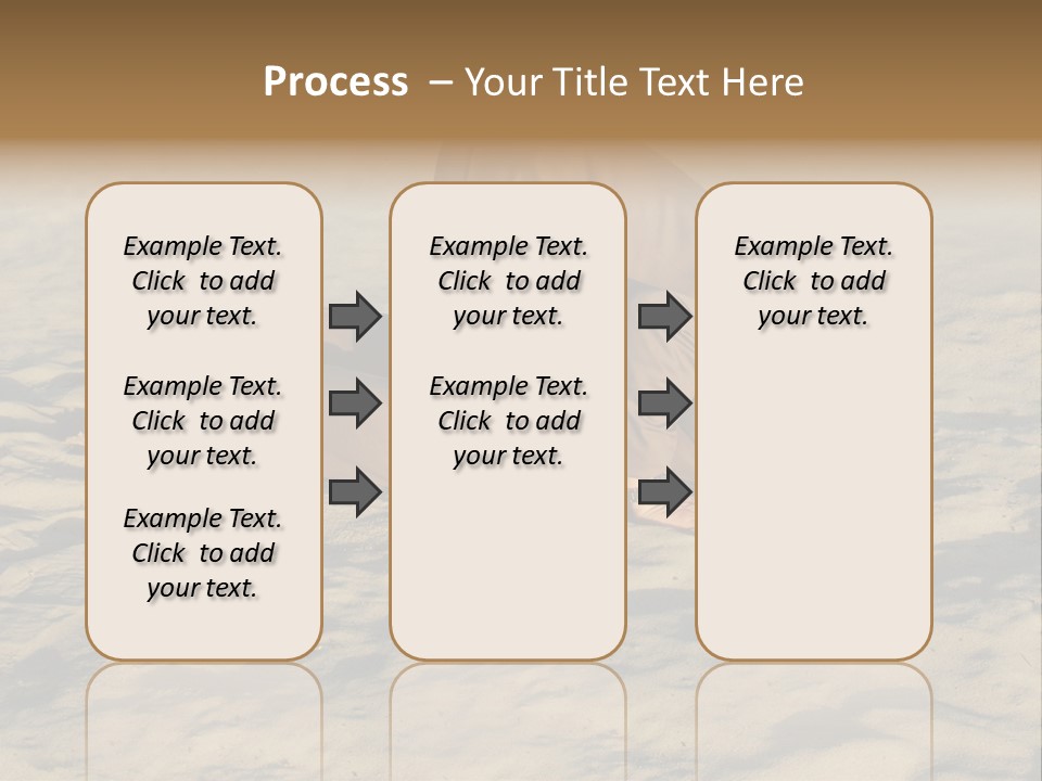 A Man Is Laying In The Sand With His Head In His Hands PowerPoint Template