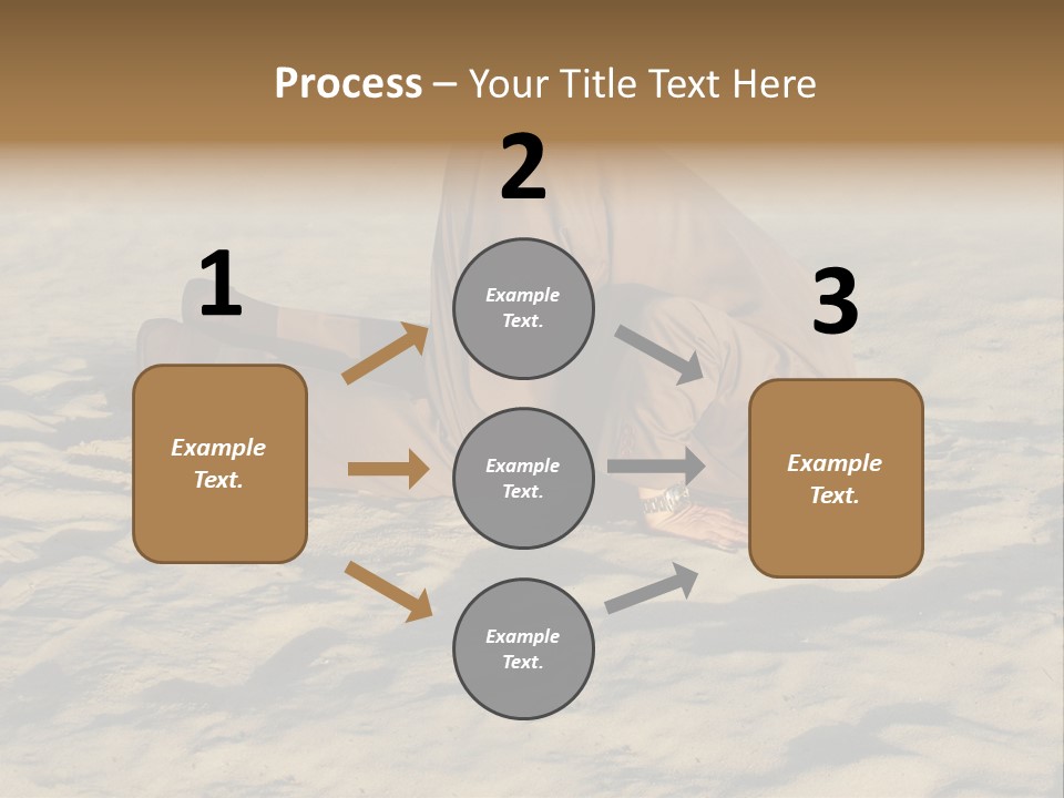 A Man Is Laying In The Sand With His Head In His Hands PowerPoint Template