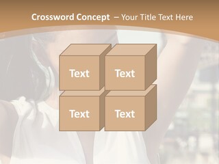 A Woman In Front Of The Eiffel Tower Powerpoint Presentation PowerPoint Template