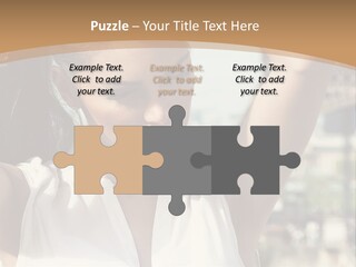 A Woman In Front Of The Eiffel Tower Powerpoint Presentation PowerPoint Template