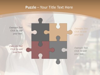 A Woman In Front Of The Eiffel Tower Powerpoint Presentation PowerPoint Template