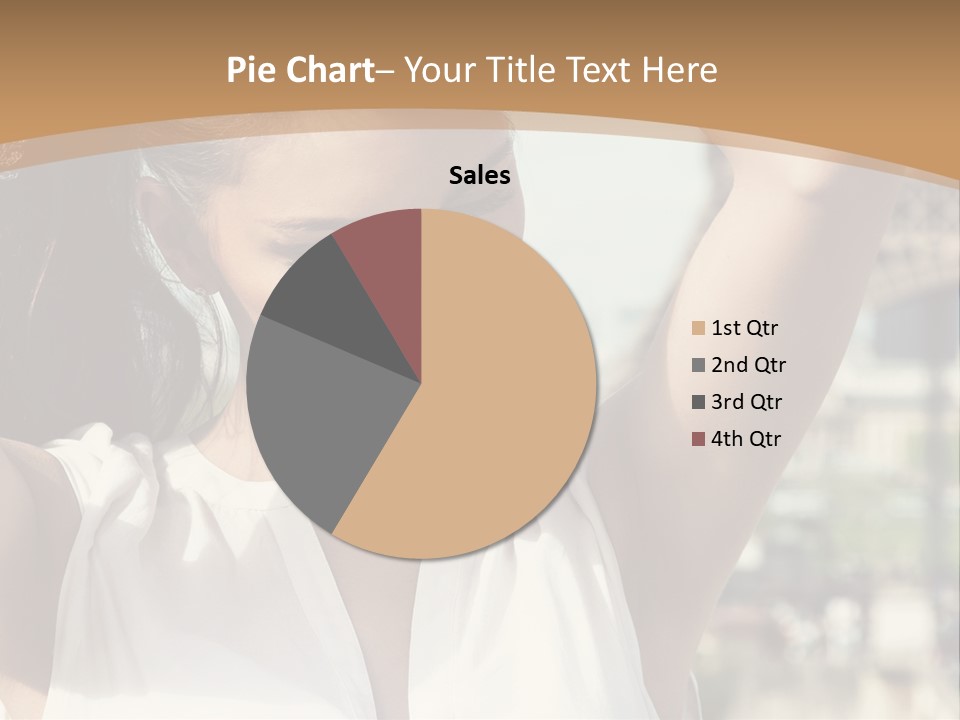 A Woman In Front Of The Eiffel Tower Powerpoint Presentation PowerPoint Template