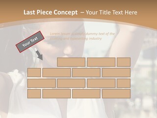 A Woman In Front Of The Eiffel Tower Powerpoint Presentation PowerPoint Template