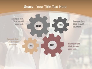 A Woman In Front Of The Eiffel Tower Powerpoint Presentation PowerPoint Template