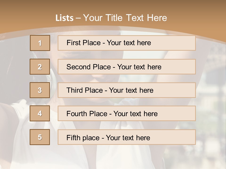 A Woman In Front Of The Eiffel Tower Powerpoint Presentation PowerPoint Template