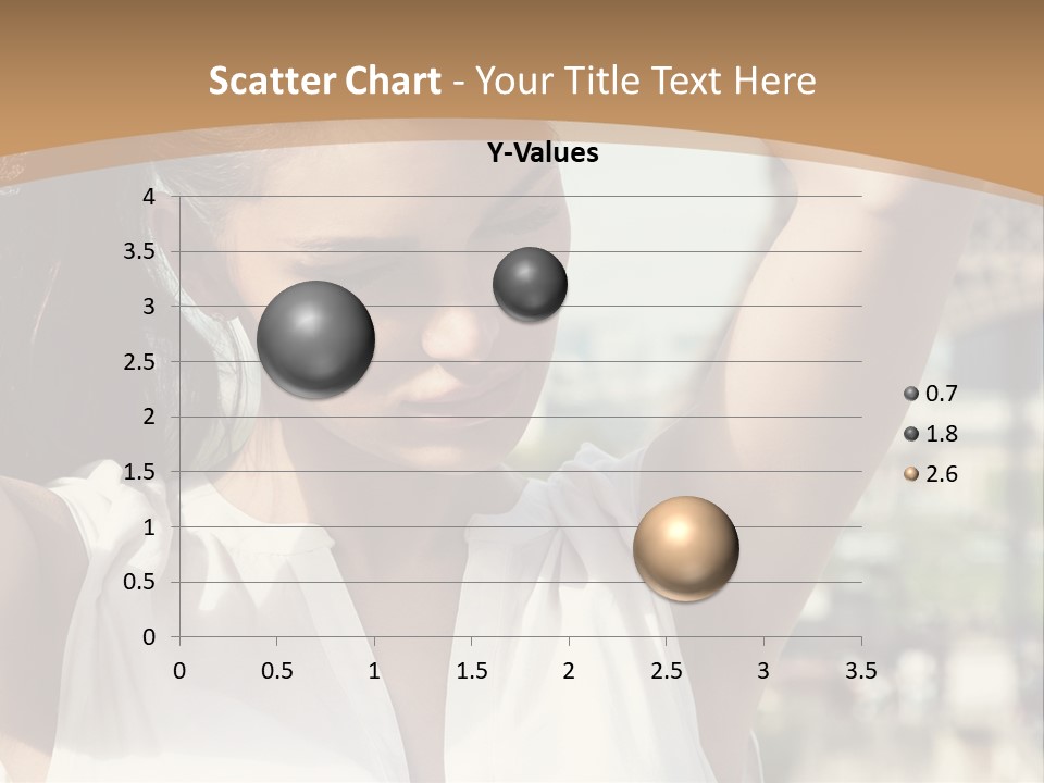 A Woman In Front Of The Eiffel Tower Powerpoint Presentation PowerPoint Template