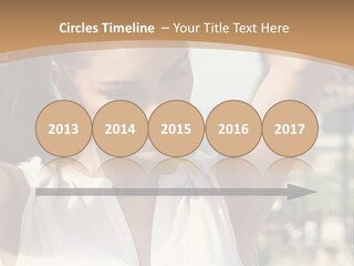 A Woman In Front Of The Eiffel Tower Powerpoint Presentation PowerPoint Template