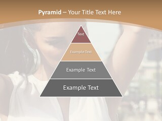 A Woman In Front Of The Eiffel Tower Powerpoint Presentation PowerPoint Template