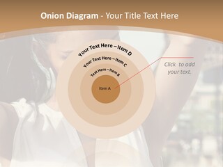 A Woman In Front Of The Eiffel Tower Powerpoint Presentation PowerPoint Template