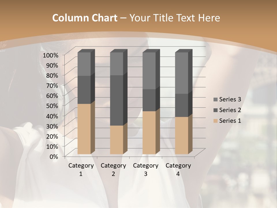A Woman In Front Of The Eiffel Tower Powerpoint Presentation PowerPoint Template