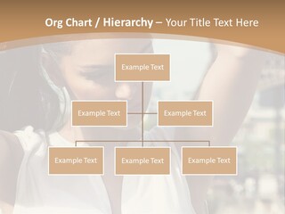 A Woman In Front Of The Eiffel Tower Powerpoint Presentation PowerPoint Template