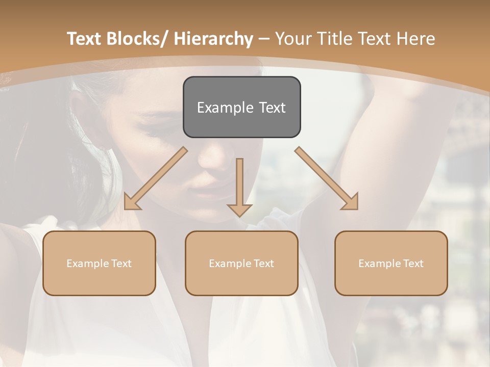 A Woman In Front Of The Eiffel Tower Powerpoint Presentation PowerPoint Template