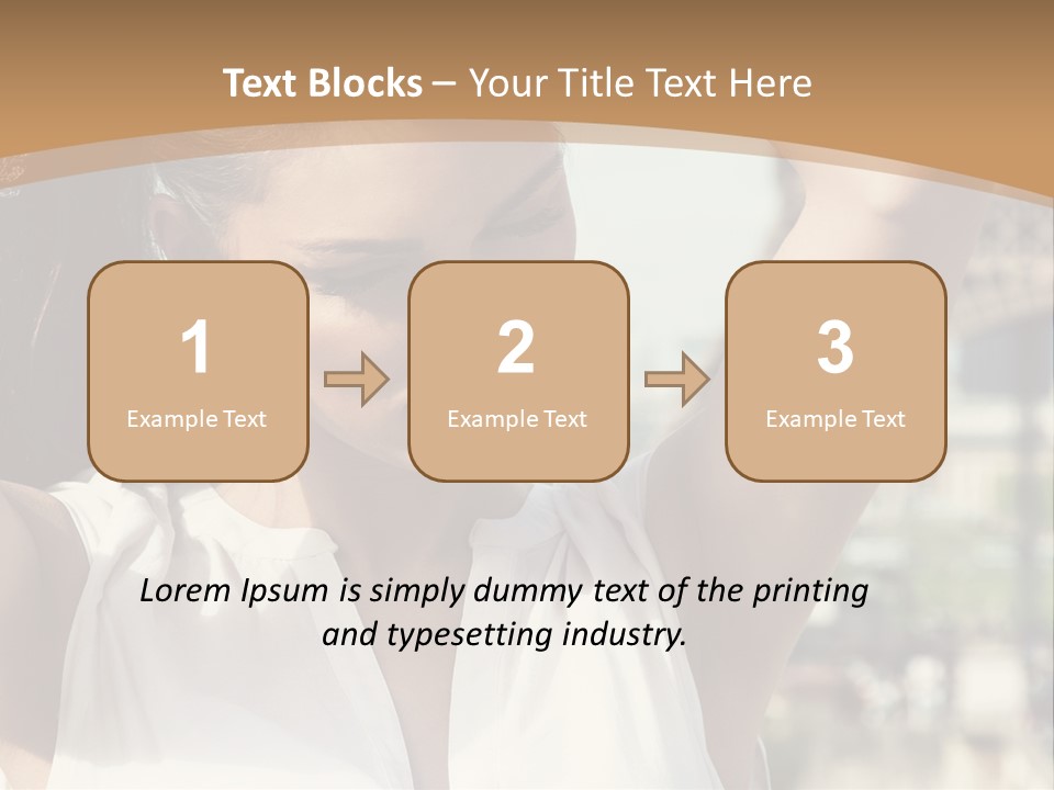 A Woman In Front Of The Eiffel Tower Powerpoint Presentation PowerPoint Template