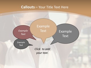 A Woman In Front Of The Eiffel Tower Powerpoint Presentation PowerPoint Template