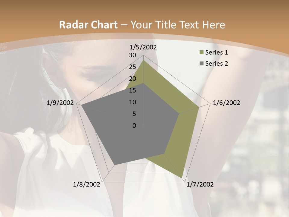 A Woman In Front Of The Eiffel Tower Powerpoint Presentation PowerPoint Template