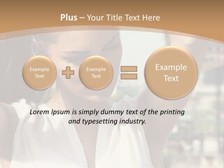 A Woman In Front Of The Eiffel Tower Powerpoint Presentation PowerPoint Template