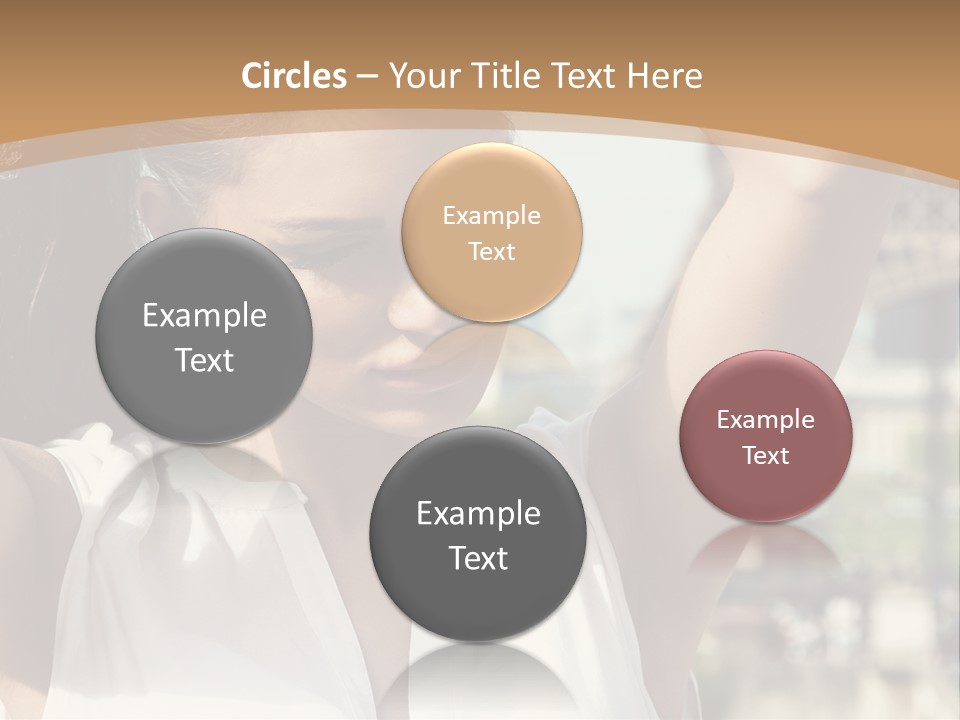 A Woman In Front Of The Eiffel Tower Powerpoint Presentation PowerPoint Template