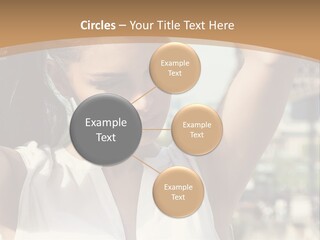 A Woman In Front Of The Eiffel Tower Powerpoint Presentation PowerPoint Template