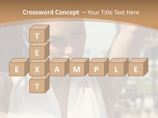 A Woman In Front Of The Eiffel Tower Powerpoint Presentation PowerPoint Template