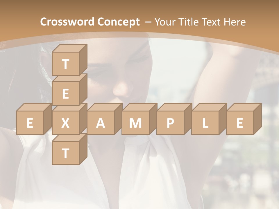 A Woman In Front Of The Eiffel Tower Powerpoint Presentation PowerPoint Template