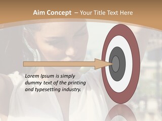 A Woman In Front Of The Eiffel Tower Powerpoint Presentation PowerPoint Template