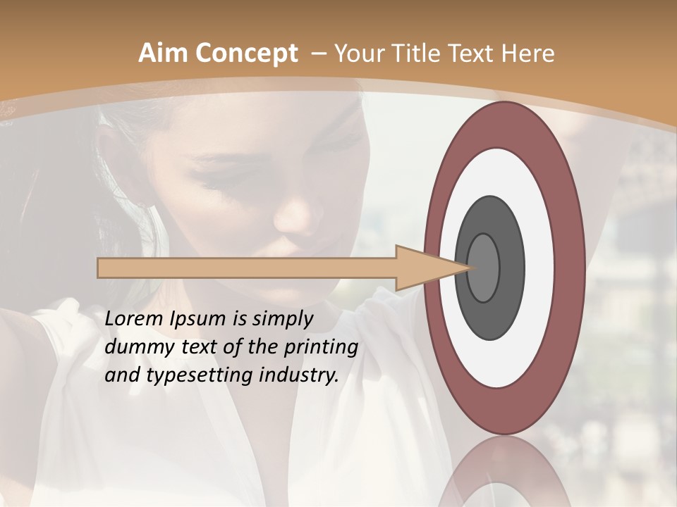 A Woman In Front Of The Eiffel Tower Powerpoint Presentation PowerPoint Template