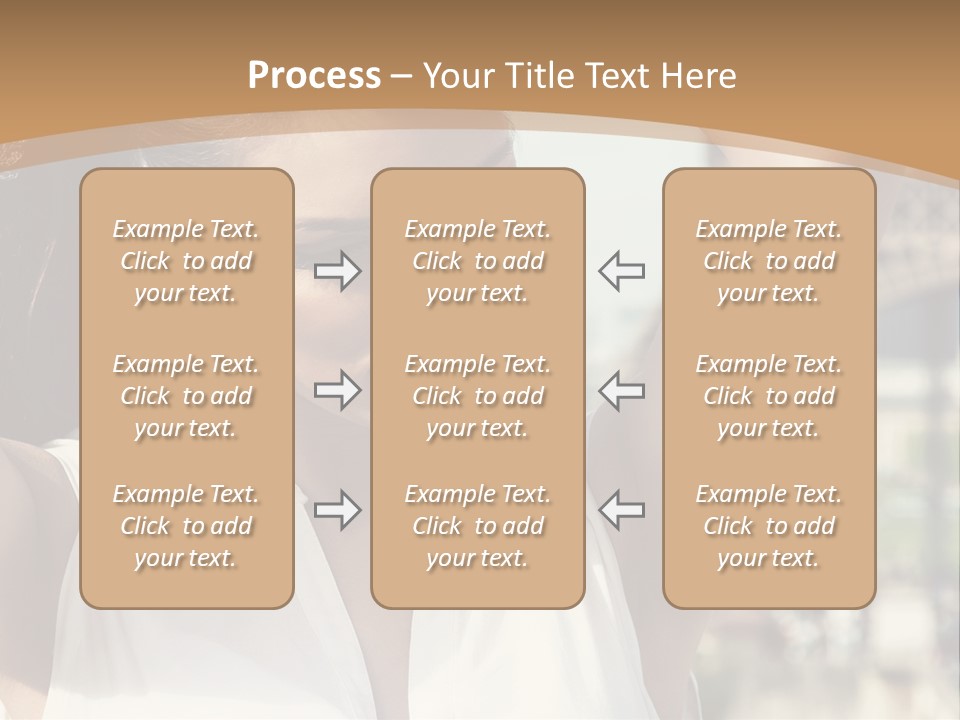 A Woman In Front Of The Eiffel Tower Powerpoint Presentation PowerPoint Template