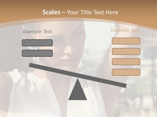 A Woman In Front Of The Eiffel Tower Powerpoint Presentation PowerPoint Template