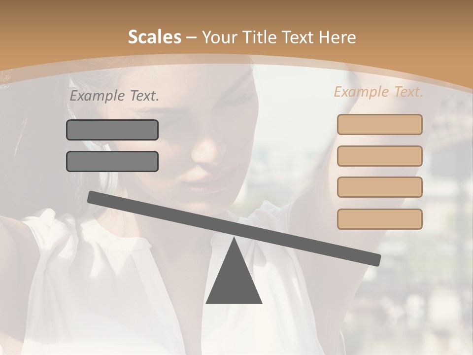 A Woman In Front Of The Eiffel Tower Powerpoint Presentation PowerPoint Template