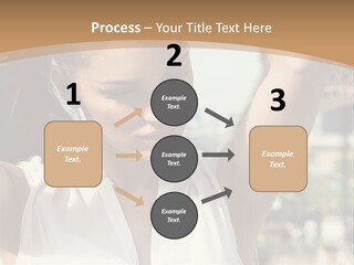 A Woman In Front Of The Eiffel Tower Powerpoint Presentation PowerPoint Template