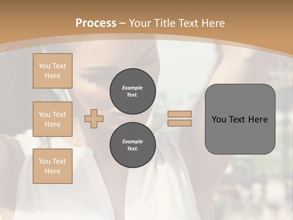 A Woman In Front Of The Eiffel Tower Powerpoint Presentation PowerPoint Template