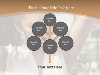 A Woman In Front Of The Eiffel Tower Powerpoint Presentation PowerPoint Template