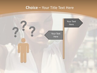 A Woman In Front Of The Eiffel Tower Powerpoint Presentation PowerPoint Template