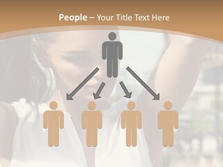 A Woman In Front Of The Eiffel Tower Powerpoint Presentation PowerPoint Template