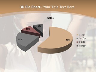 A Woman In Front Of The Eiffel Tower Powerpoint Presentation PowerPoint Template